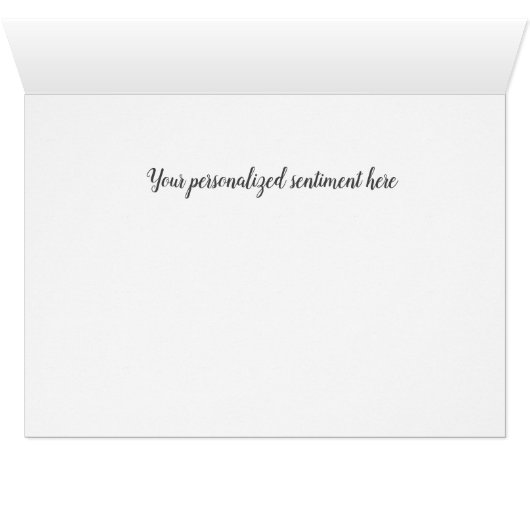 Cartes Monogrammes de notes de script - Nuit étoil (Intérieur Horizontal (Bas))