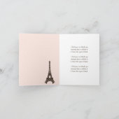 Cartes Monogrammes Tour Eiffel (Intérieur)