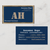 Cartes nautique simple d'information de nom et de (Devant / Derrière)