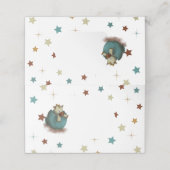 Cartes neutres avec dinosaure et étoiles (Extérieur déplié)