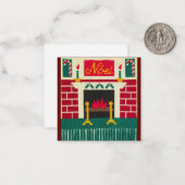Cartes Noel Flat Pour Balises Cadeaux ou Notes man (Devant/Arrière en situation)