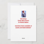 Cartes Noël Great Dane 10pk (Dos)