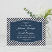 Cartes 'Nœud de Marin - Save the Date' (Debout devant)