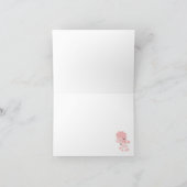 Cartes Noir/Rose Français Poodé Note Merci (Intérieur)