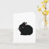 Cartes noires de notes de lapin (Fleur jaune)