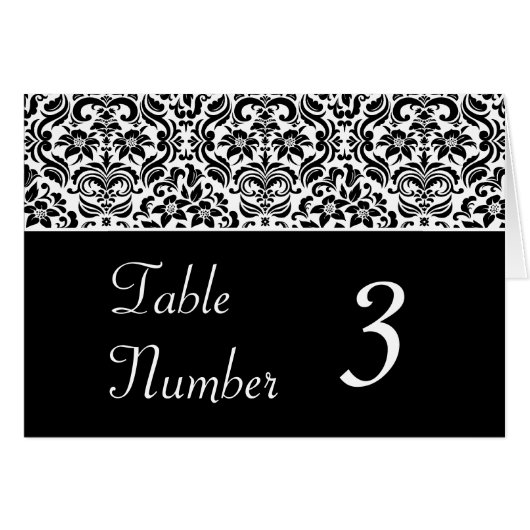Cartes noires et blanches de nombre de Tableau de (Devant horizontal)