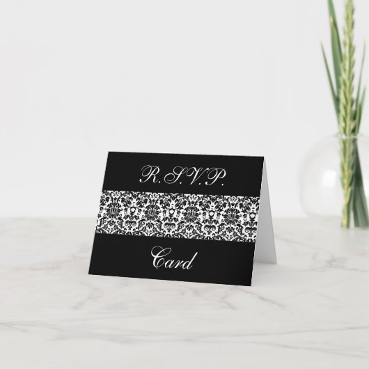 Cartes noires et blanches de réponse de damassé (Devant)