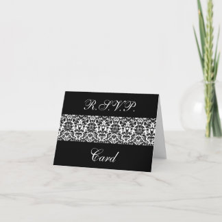 Cartes noires et blanches de réponse de damassé