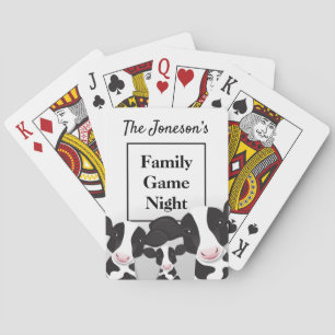 Cartes Nom du jeu de famille Vaches noires blanches