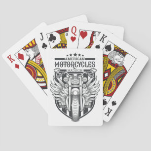 Cartes Nom personnalisé "American Motocycles" jeu de cart