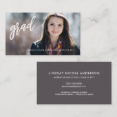 Cartes nominatives de photo de mise en réseau (Devant / Derrière)