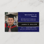 Cartes nominatives d'obtention du diplôme (Dos)