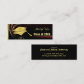 Cartes nominatives d'obtention du diplôme - classe (Devant / Derrière)