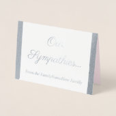 Cartes "Nos Sympathies..." (Devant)