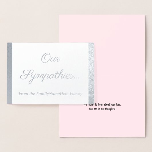Cartes "Nos Sympathies..." (Affichage)