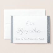 Cartes "Nos Sympathies..." (Devant avec enveloppe)