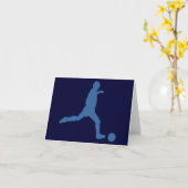 Cartes Note Silhouette Soccer (Fleur jaune)