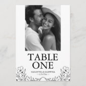 Cartes numériques de la table de photos Mariage no (Devant)