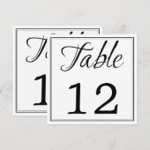 Cartes numériques de tableau de script noir et bla (Devant / Derrière)