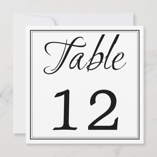 Cartes numériques de tableau de script noir et bla (Devant)