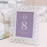 Cartes numériques simples du Mariage Monogramme<br><div class="desc">Ajoutez une touche chic et moderne à votre réception de mariage avec ces élégants numéros de table de mariage. Doté d’une crête monographique élégante avec les initiales, les noms et la date mariage de la mariée et du mariée, ce design présente une typographie simple mais sophistiquée sur un arrière -...</div>