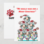 Cartes numériques X-Mas de vacances personnalisabl (Devant / Derrière)