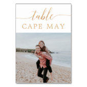 Cartes Numéro de la table de photos Mariage thémat (Par défaut)