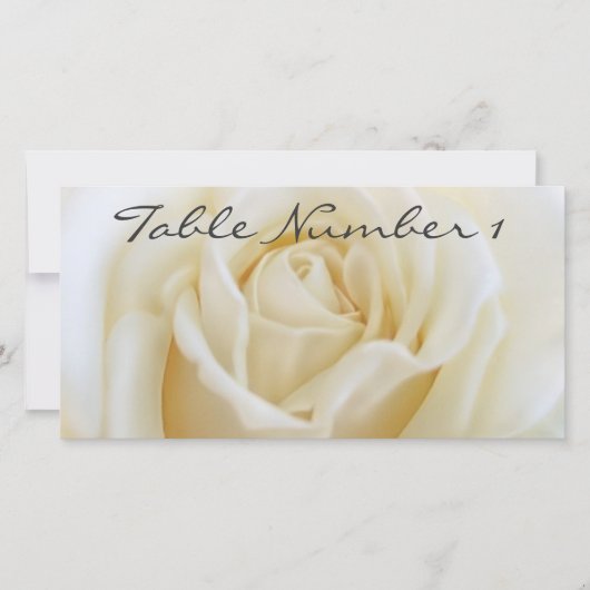 Cartes Numéro de tableau (Devant)