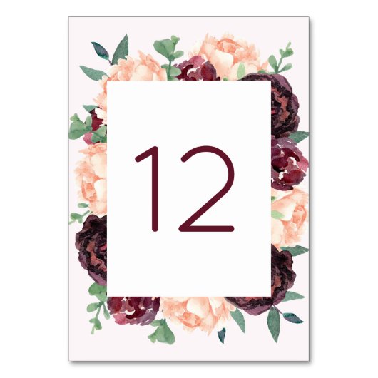 Cartes Numéro de tableau des Roses de Bourgogne Pe (Par défaut)