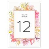 Cartes Numéro de tableau des succulents du désert (Dos)