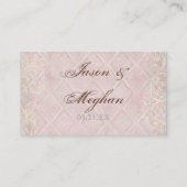 Cartes Numéro de tableau d'escorte - Hydrangea Ros (Dos)