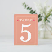 Cartes Numéro de tableau du Mariage de la Pêche du (Debout devant)