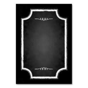 Cartes Numéro de tableau Faux personnalisables