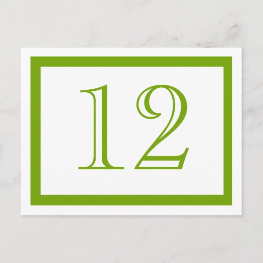 Cartes Numéro du tableau vert printemps (Devant)