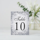 Cartes numérotées de table de conte de fée orné (Debout devant)