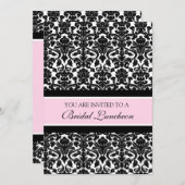 Cartes nuptiales d'invitation de déjeuner de (Devant / Derrière)