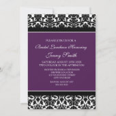 Cartes nuptiales d'invitation de déjeuner de (Dos)