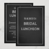 Cartes nuptiales d'invitation de déjeuner de (Devant / Derrière)