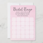 Cartes nuptiales roses de bingo-test de la Fête de (Devant)