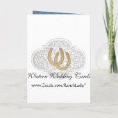 Cartes occidentales de faire-part de mariage de (Dos)