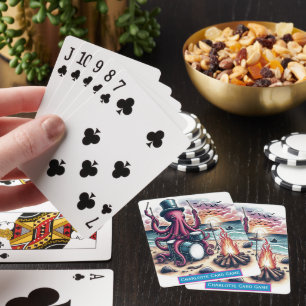 Cartes Octopus Drum Solo Monogramme Jeu de Match pour enf