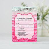 Cartes Ombre à dégivrage rose 3,5 x 5 R.S.V.P. (Debout devant)