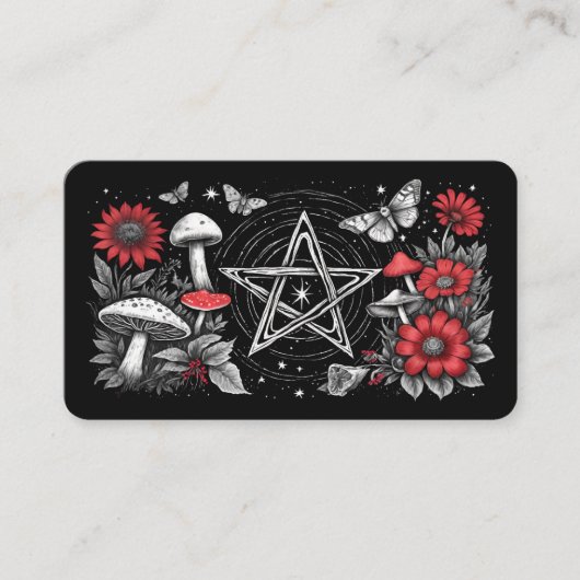 Cartes Oracle Blond Mushroom Pentacle (Devant)