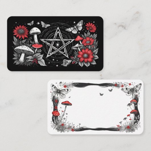 Cartes Oracle Blond Mushroom Pentacle (Devant / Derrière)