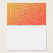 CARTES Orange tendance (Devant & derrière)