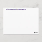 Cartes ou cartes postales Rainbow Friendship Heart (Dos)