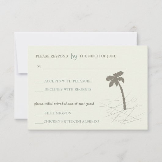 Cartes Palm tree -rsvp (Devant)