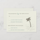 Cartes Palm tree -rsvp (Devant / Derrière)