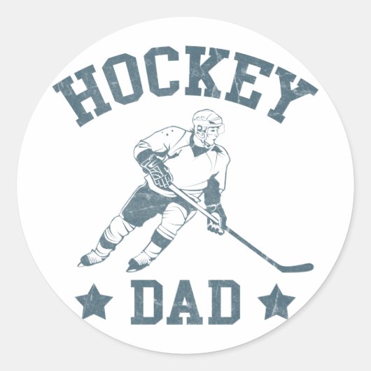 Cartes papa et Stickers de hockey (Devant)