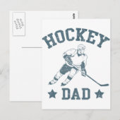 Cartes papa et Stickers de hockey (Devant / Derrière)